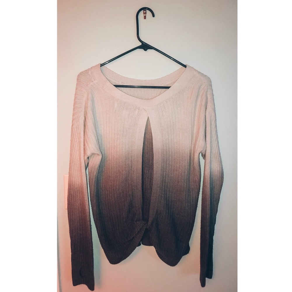 Vintage Havana ombre open-back sweater